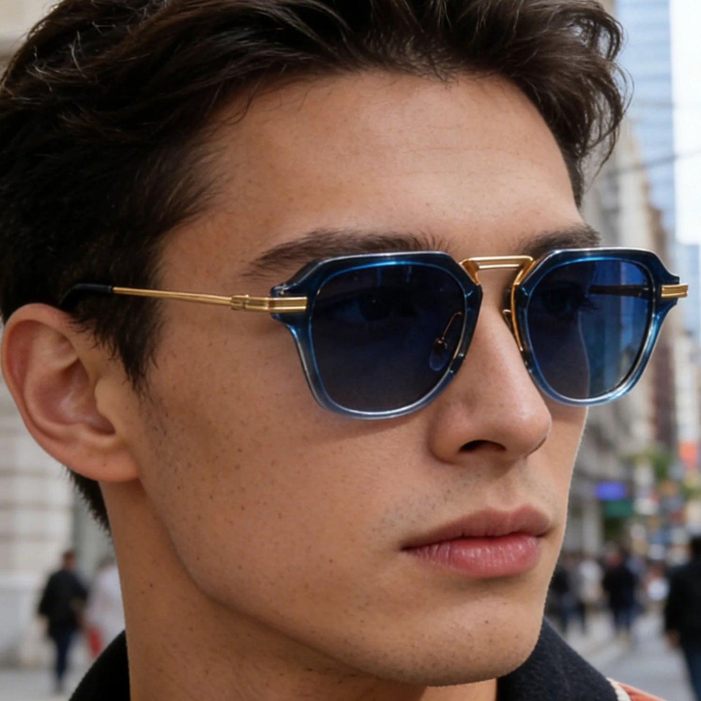 Pan Polarized Square Sunglasses