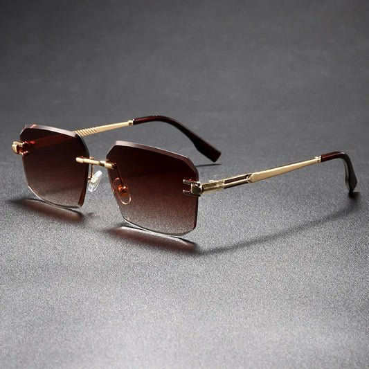 Castor UV400 Rimless Sunglasses