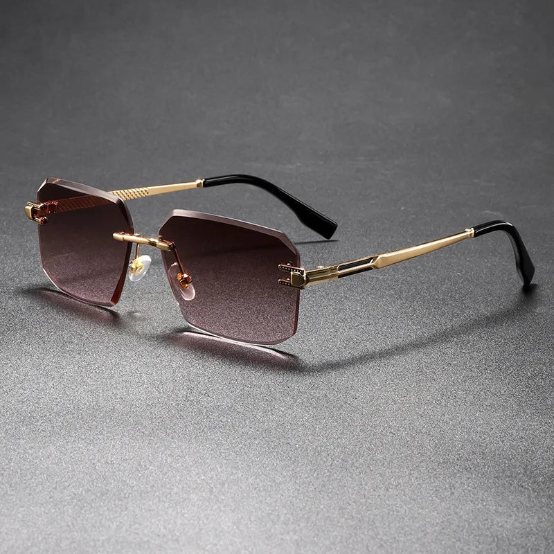Castor UV400 Rimless Sunglasses