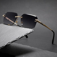 Castor UV400 Rimless Sunglasses