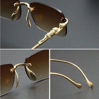 Midas UV400 Rimless Sunglasses