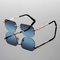 Triptolemus UV400 Rimless Sunglasses