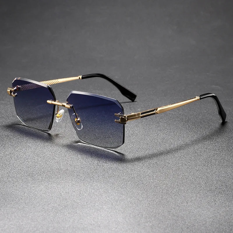 Castor UV400 Rimless Sunglasses