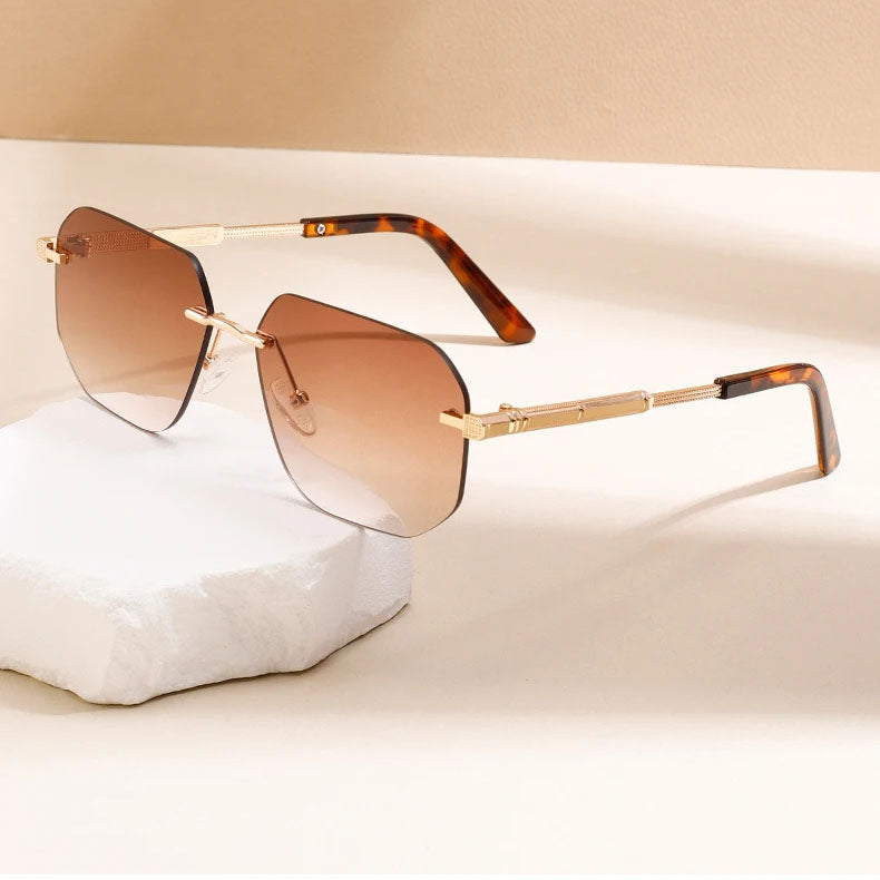 Triptolemus UV400 Rimless Sunglasses