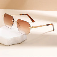 Triptolemus UV400 Rimless Sunglasses
