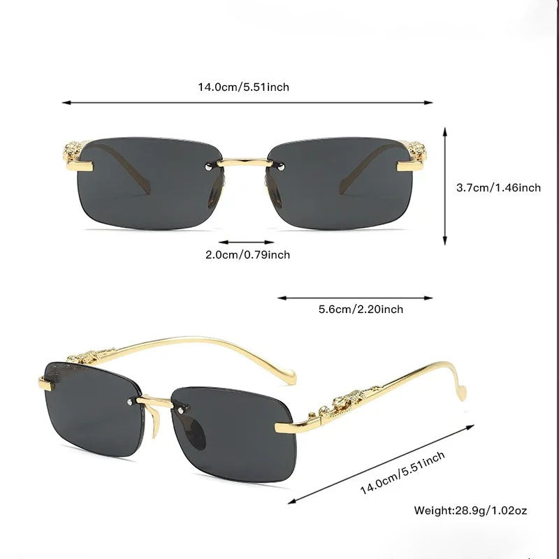 Midas UV400 Rimless Sunglasses
