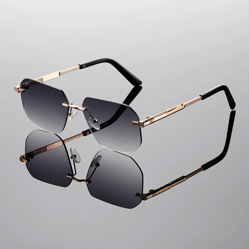 Triptolemus UV400 Rimless Sunglasses