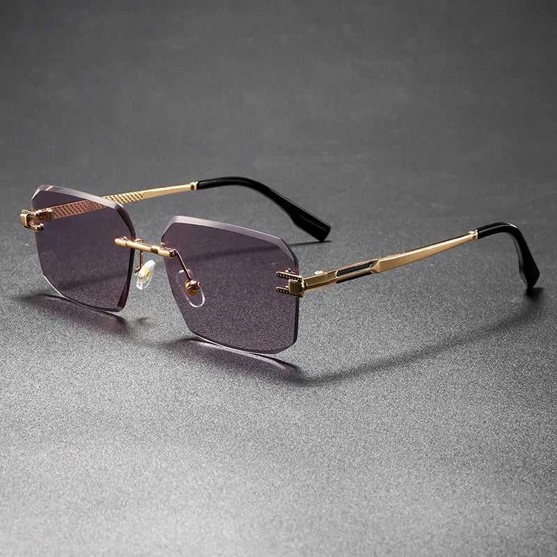 Castor UV400 Rimless Sunglasses