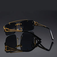 Jason UV400 Rimless Sunglasses