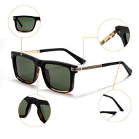 Icarus Polarized Square Sunglasses