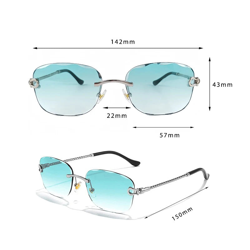Nessus UV400 Rimless Sunglasses