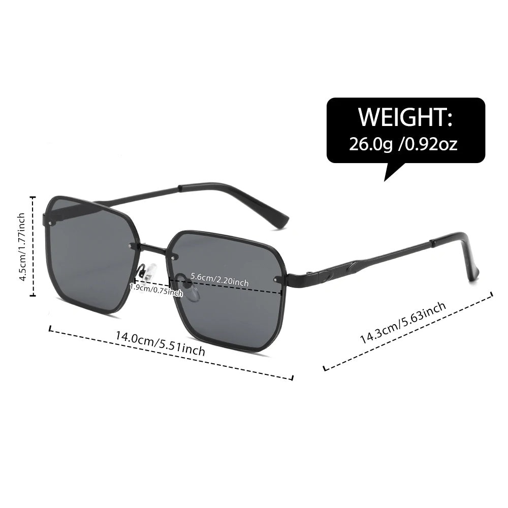 Argus UV400 Rimless Sunglasses