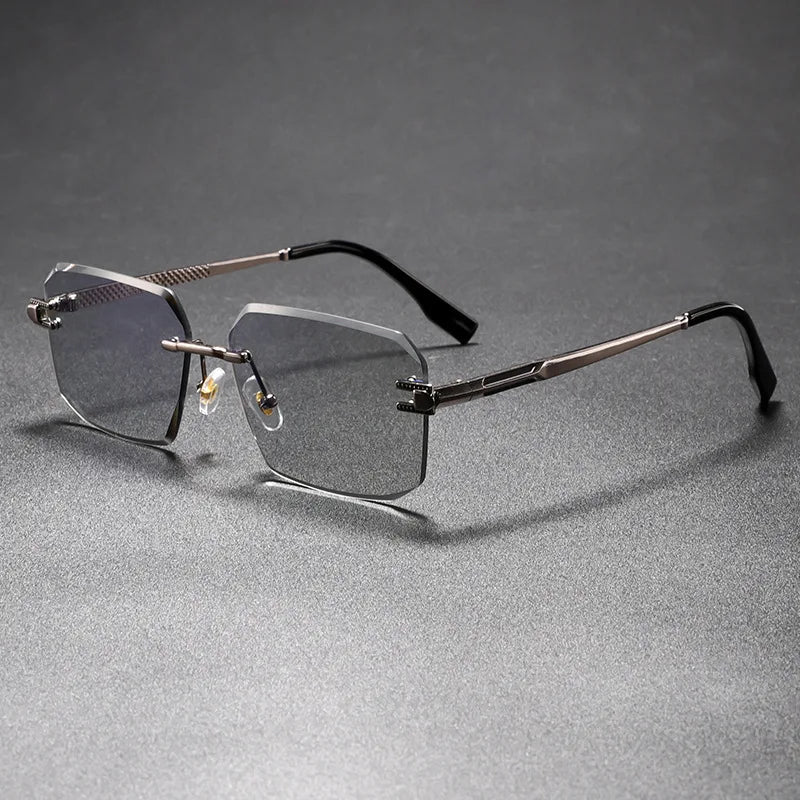 Castor UV400 Rimless Sunglasses