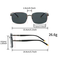 Bellerophon UV400 Rimless Sunglasses
