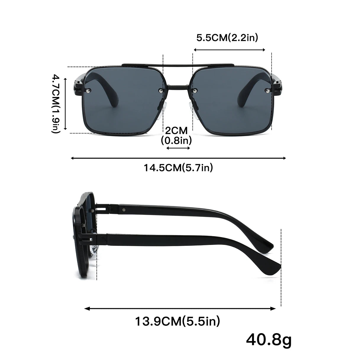 Hektor UV400 Square Sunglasses