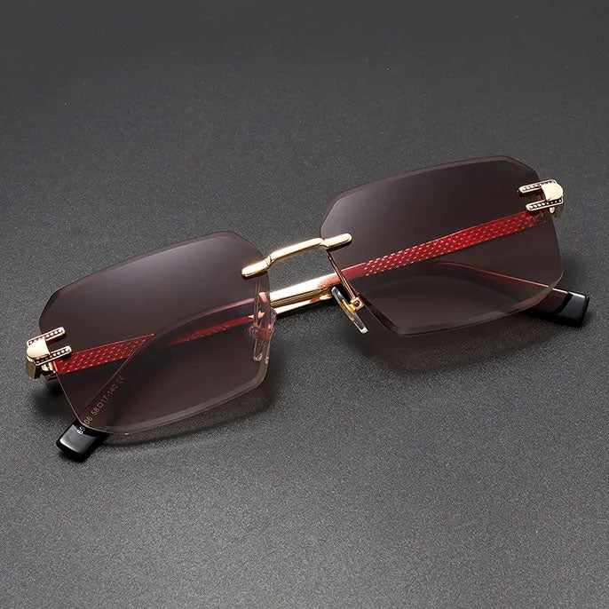 Castor UV400 Rimless Sunglasses