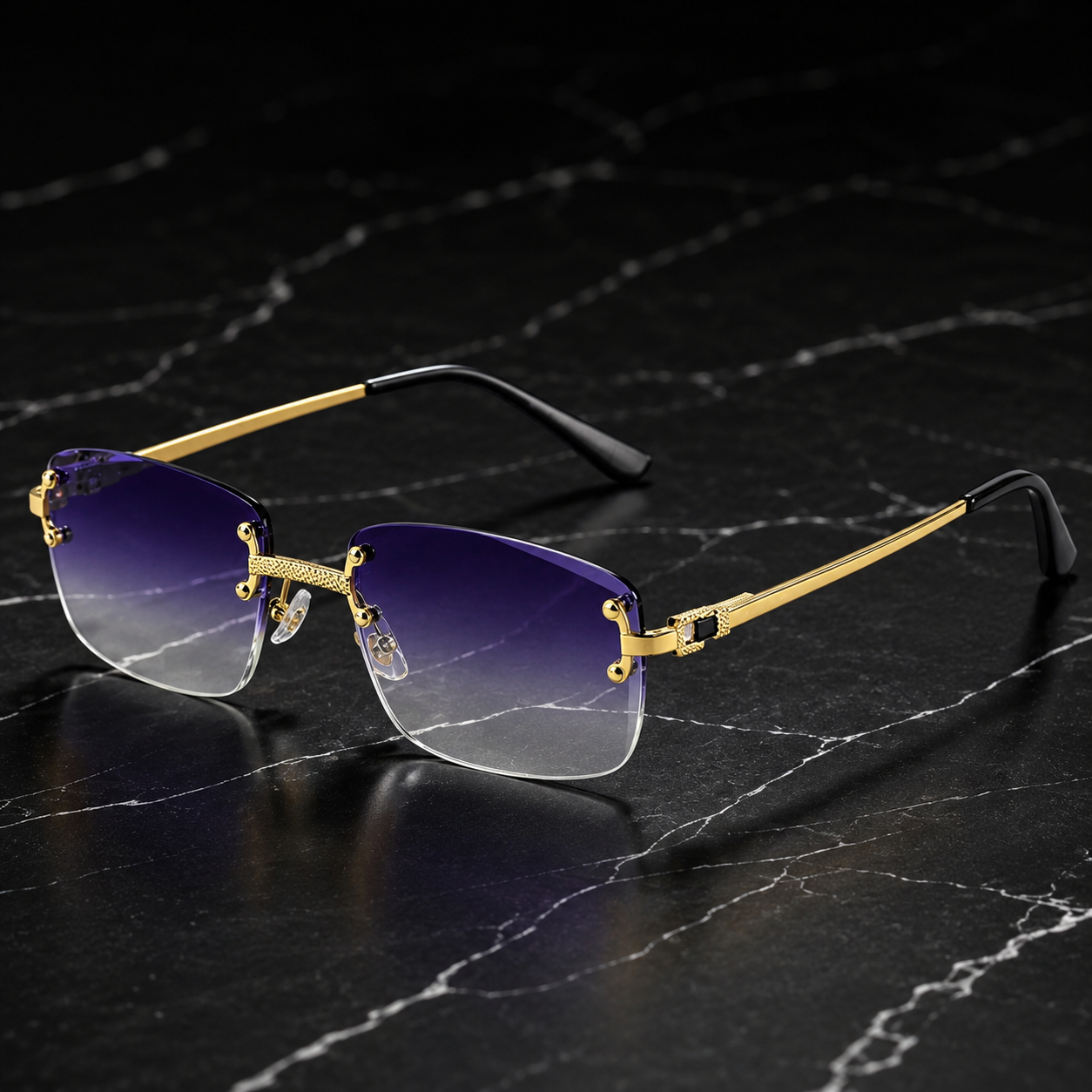Peleus UV400 Rimless Sunglasses