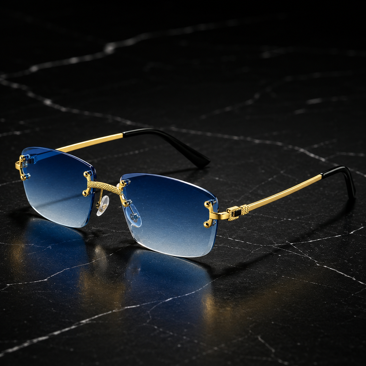 Peleus UV400 Rimless Sunglasses