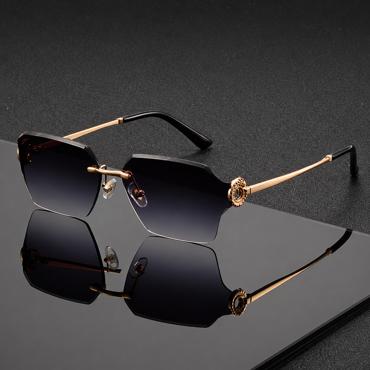 Lycaon UV400 Rimless Sunglasses