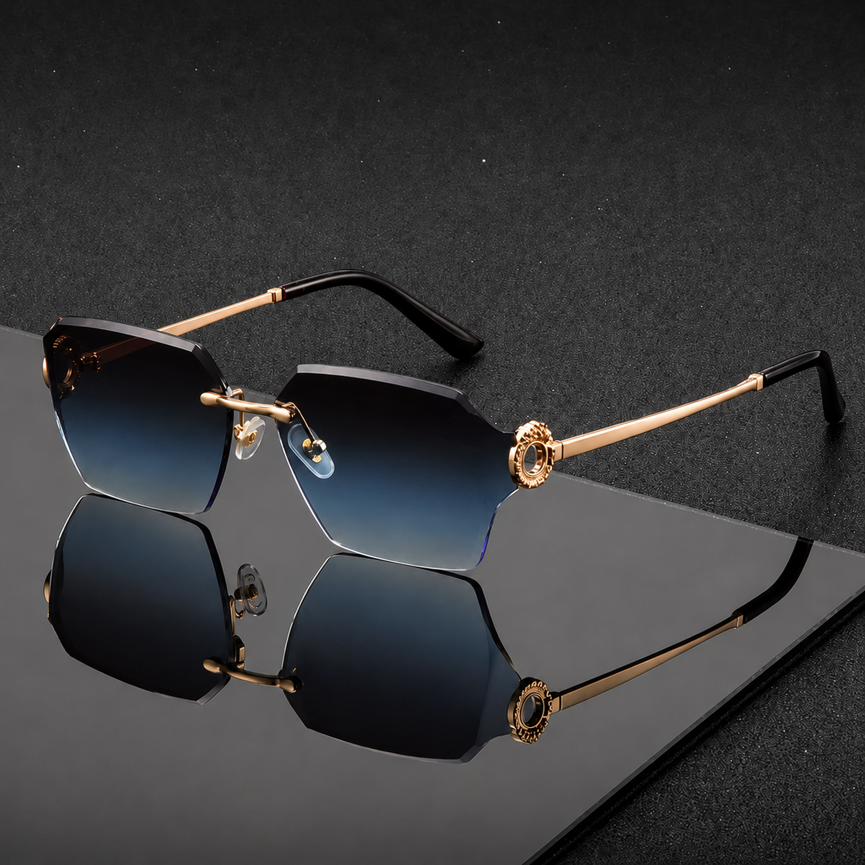 Lycaon UV400 Rimless Sunglasses