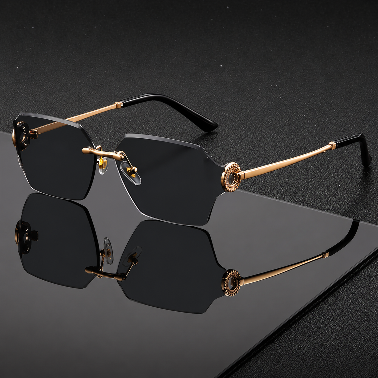 Lycaon UV400 Rimless Sunglasses