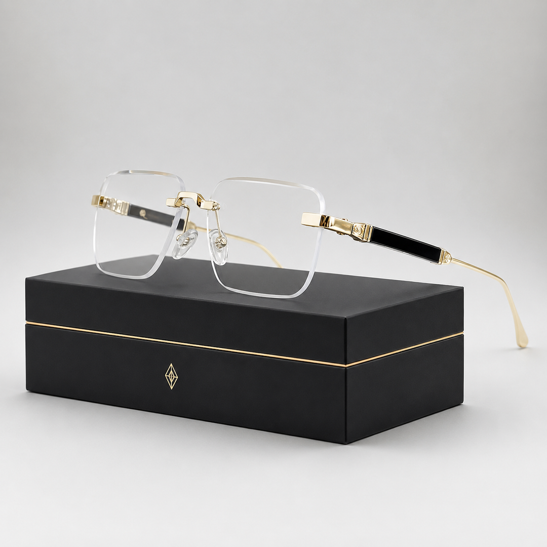 Chiron UV400 Rimless Sunglasses