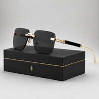 Chiron UV400 Rimless Sunglasses
