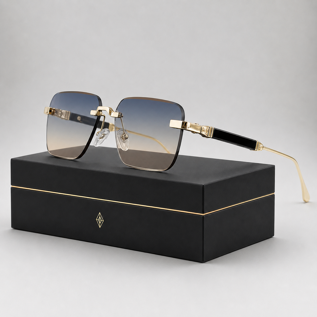 Chiron UV400 Rimless Sunglasses