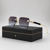 Chiron UV400 Rimless Sunglasses