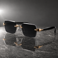 Polyperchon UV400 Rimless Sunglasses