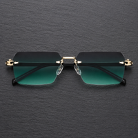 Polyperchon UV400 Rimless Sunglasses