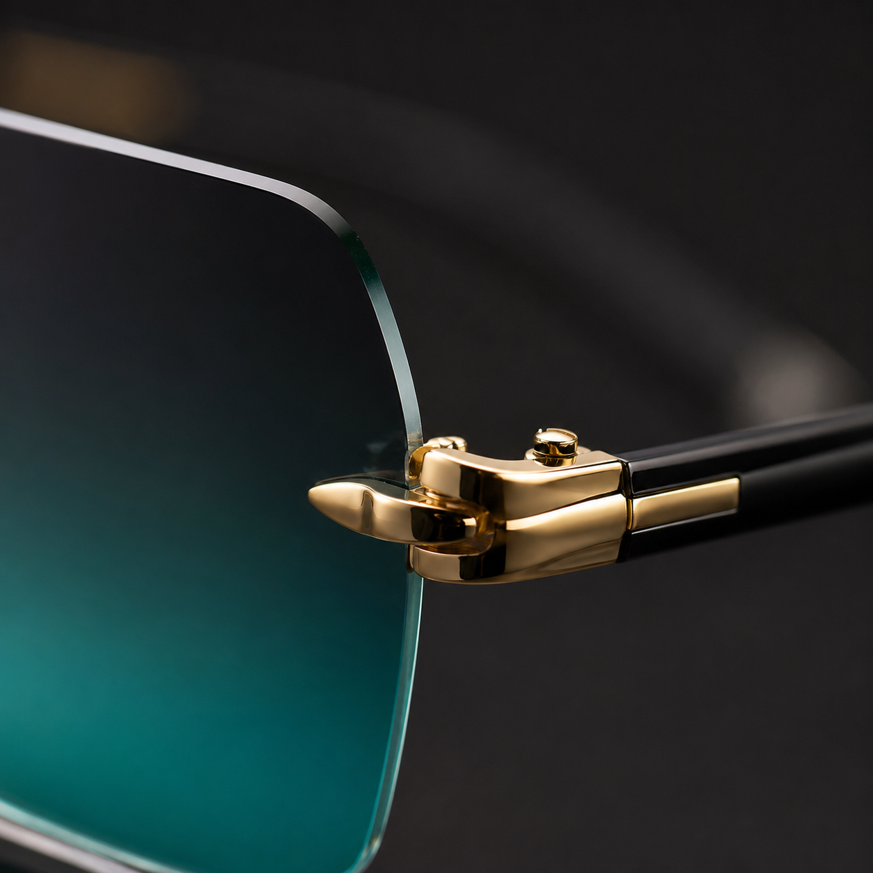 Polyperchon UV400 Rimless Sunglasses