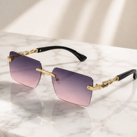 Nero UV400 Rimless Sunglasses