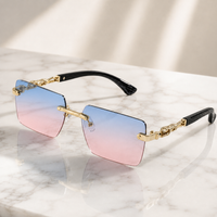 Nero UV400 Rimless Sunglasses