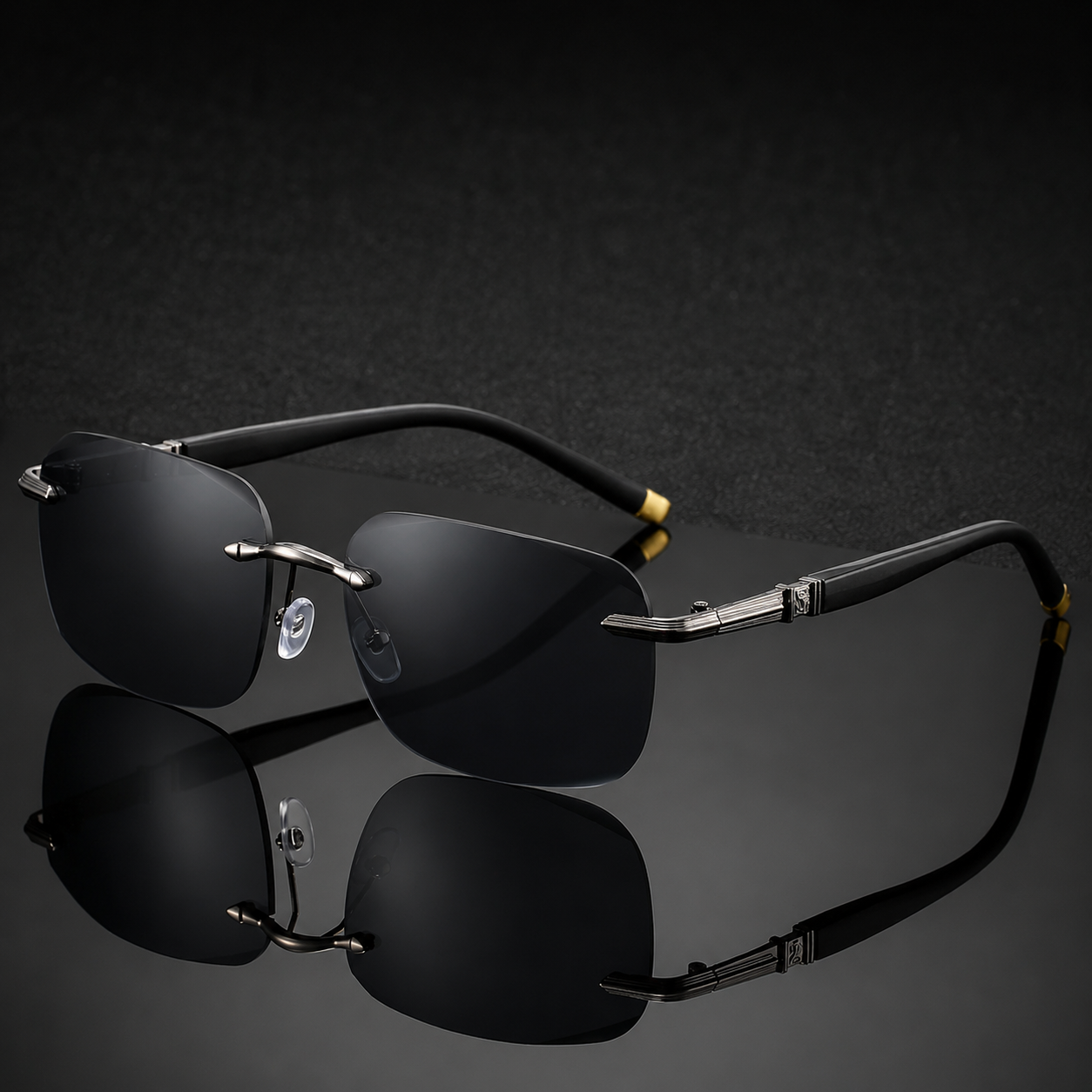 Bellerophon UV400 Rimless Sunglasses
