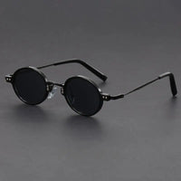 Leander UV400 Round Sunglasses
