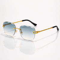 Nessus UV400 Rimless Sunglasses