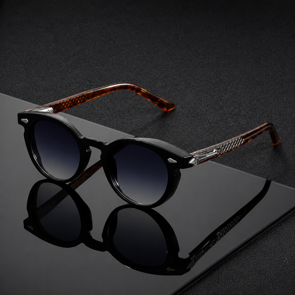 Agamemnon UV400 Round Sunglasses