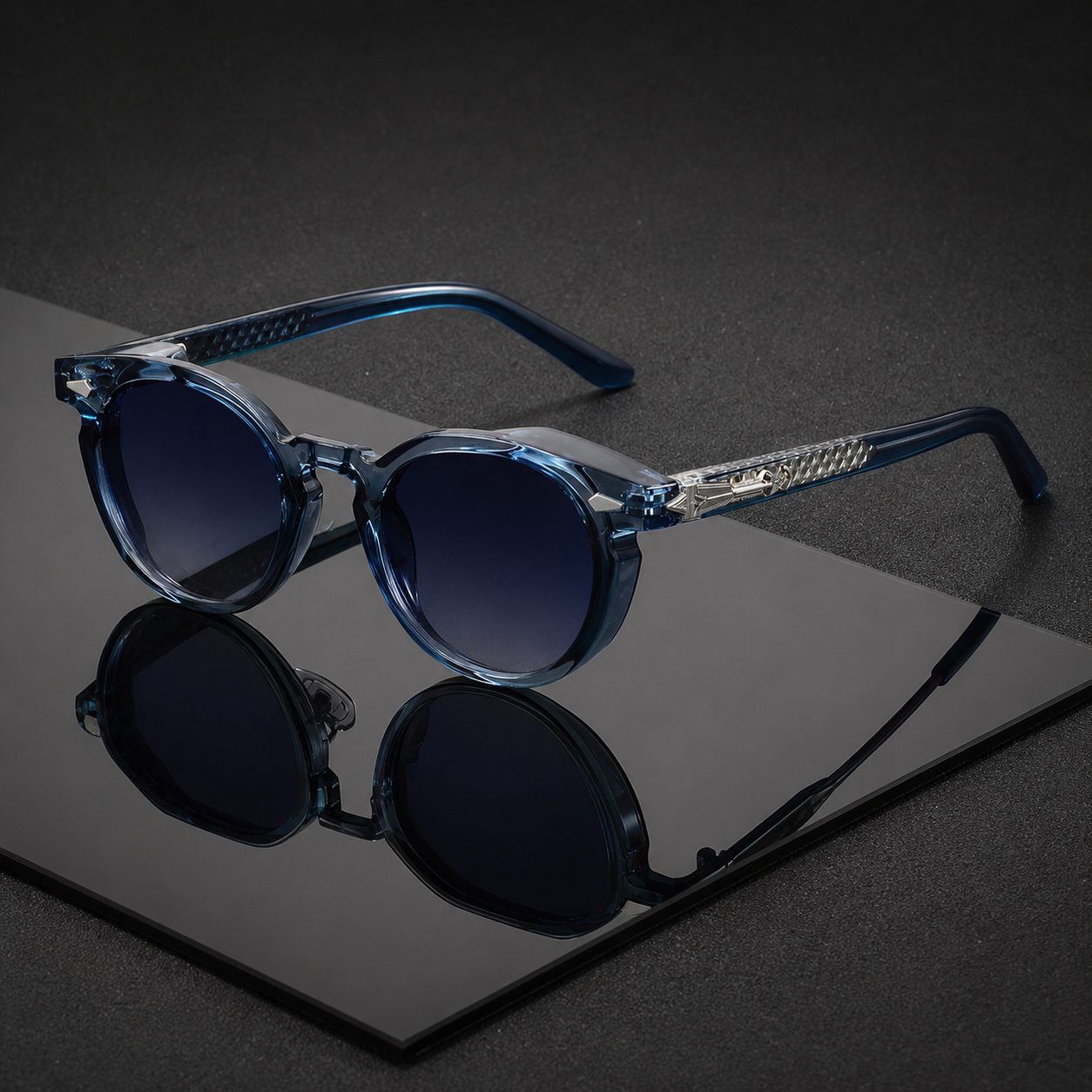Agamemnon UV400 Round Sunglasses