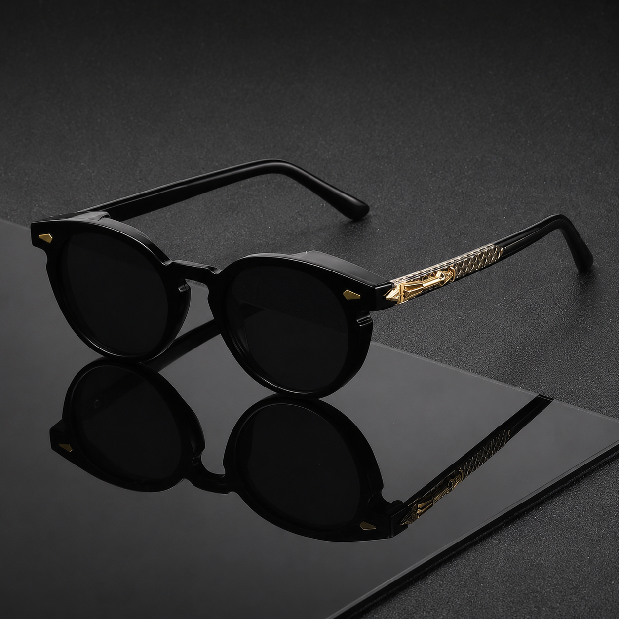 Agamemnon UV400 Round Sunglasses
