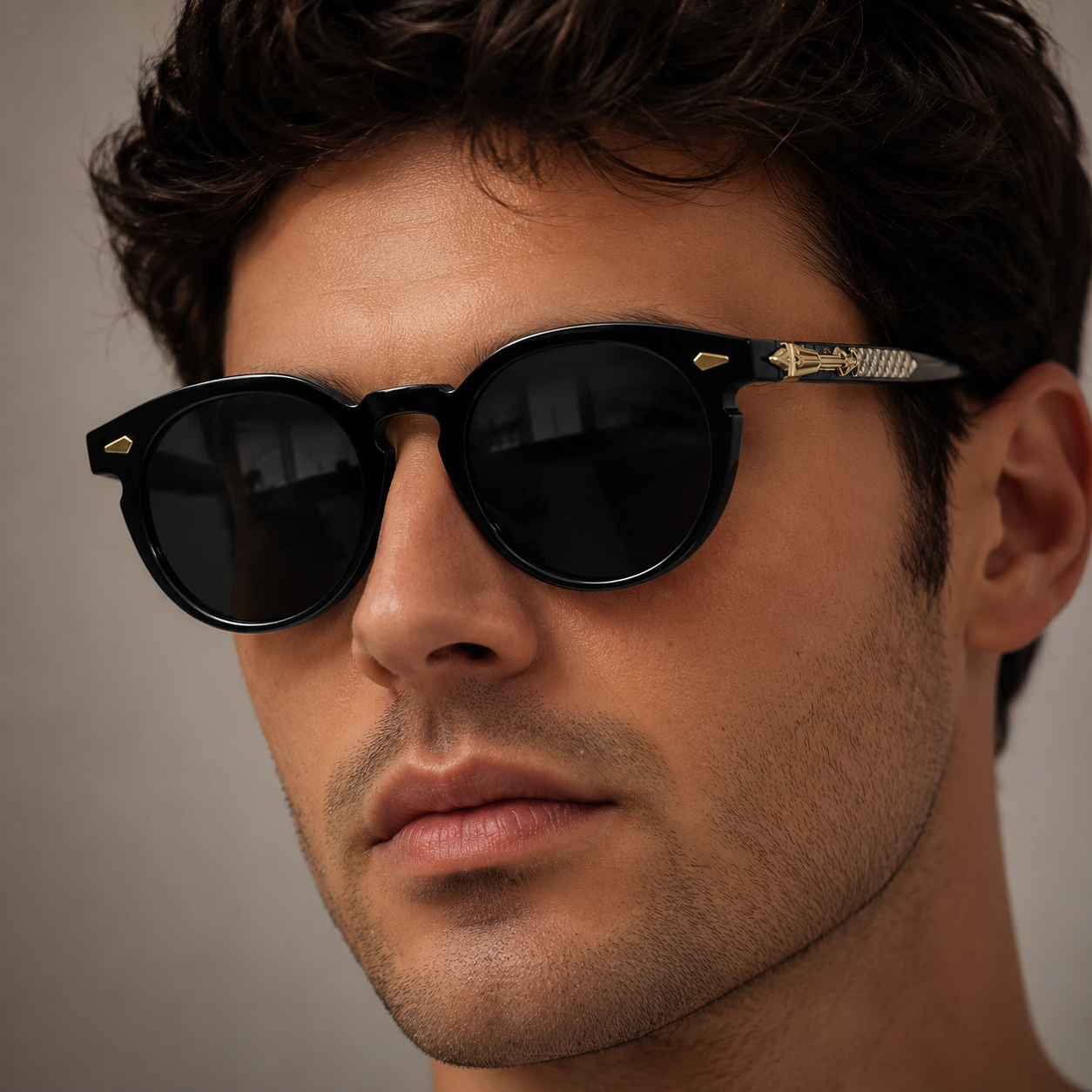 Agamemnon UV400 Round Sunglasses
