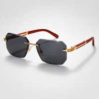 Solon UV400 Rimless Sunglasses