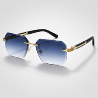Solon UV400 Rimless Sunglasses