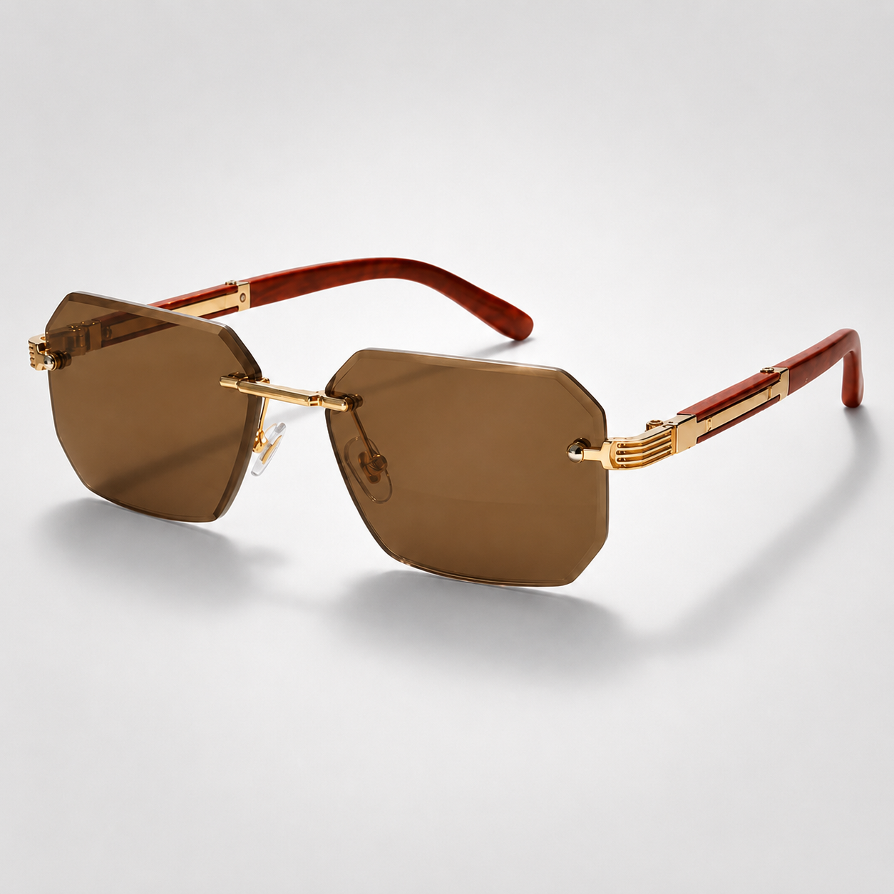 Solon UV400 Rimless Sunglasses