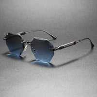 Cecrops UV400 Rimless Sunglasses