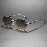 Cecrops UV400 Rimless Sunglasses