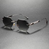 Cecrops UV400 Rimless Sunglasses