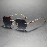 Cecrops UV400 Rimless Sunglasses