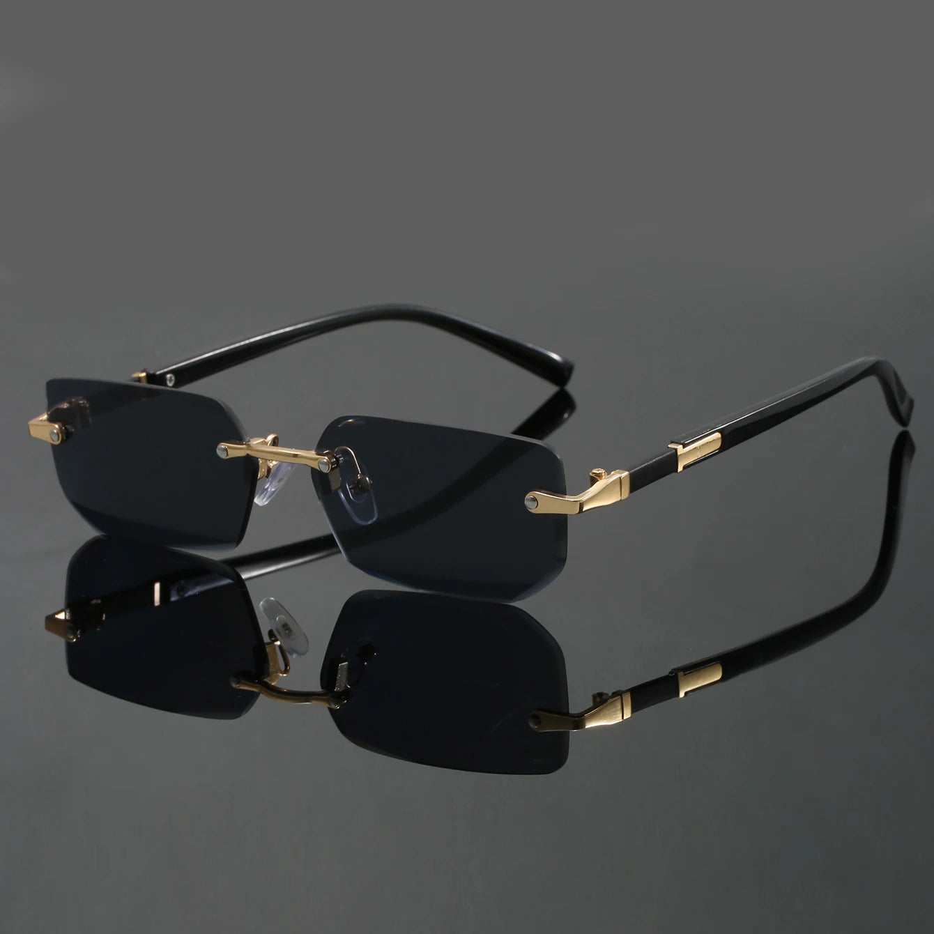 Lysander UV400 Rimless Sunglasses