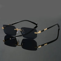 Lysander UV400 Rimless Sunglasses